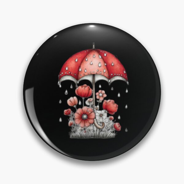 Item preview, Red Umbrella with Flowers designed and sold by vanndhi.