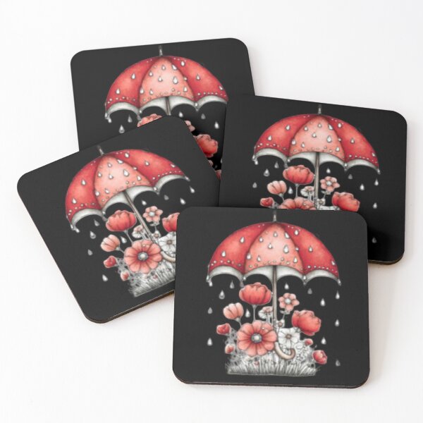 Item preview, Red Umbrella with Flowers designed and sold by vanndhi.