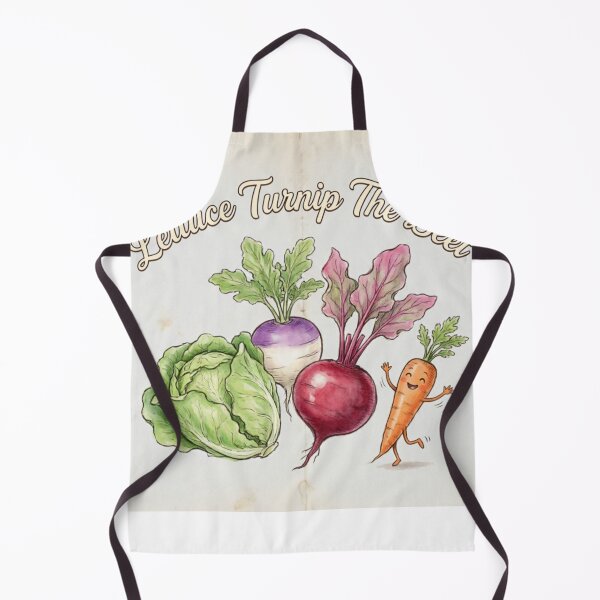 Item preview, Funny Vegan Food Pun Shirt – Lettuce Turnip The Beet – Gardening Vegetarian Gift designed and sold by FurryPrintLab-FurryPrintLabDesign.