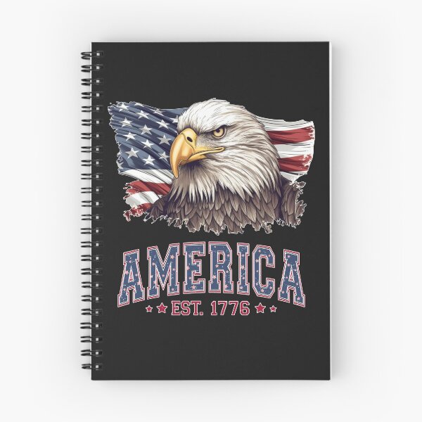 Item preview, Patriotic Eagle with American Flag and the caption America EST. 1776 designed and sold by AmericaFreedom.