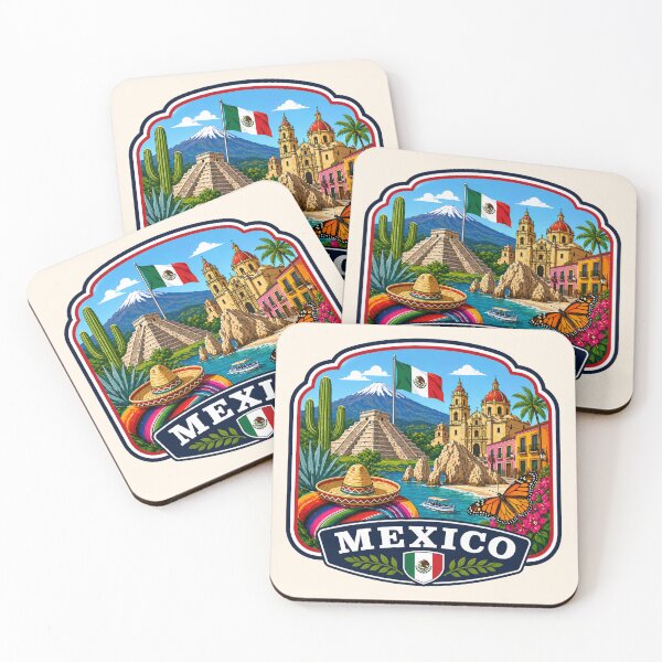 Item preview, Mexico - Ancient Wonders Cultural Icons designed and sold by Myra365Art.