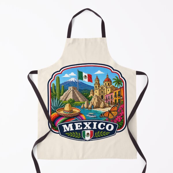 Item preview, Mexico - Ancient Wonders Cultural Icons designed and sold by Myra365Art.