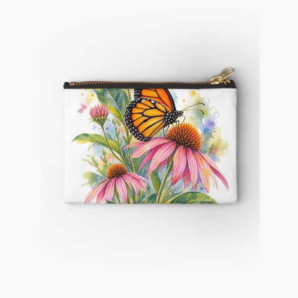 Item preview, Monarch Butterfly & Native Wildflowers – Watercolor Garden designed and sold by Whiskered Garden Studio.