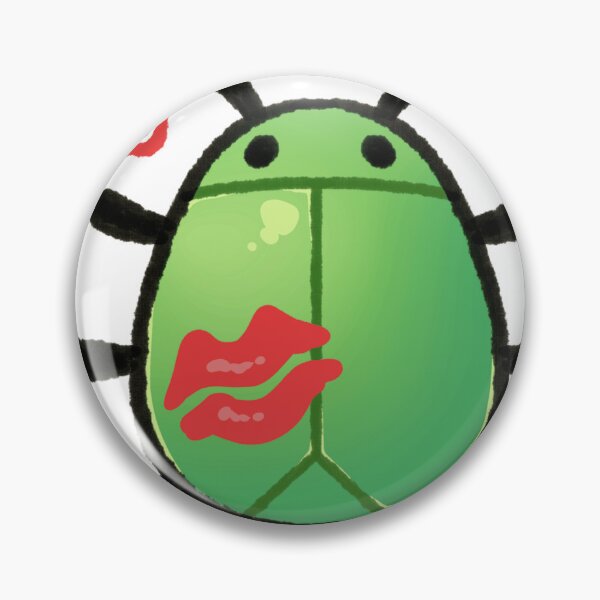 Item preview, Green Love Bug With Red Kisses designed and sold by Glitch-Critters.