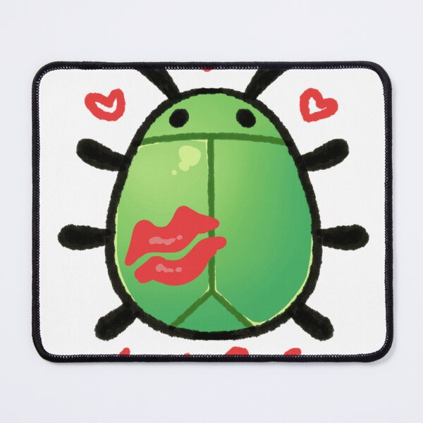 Item preview, Green Love Bug With Red Kisses designed and sold by Glitch-Critters.