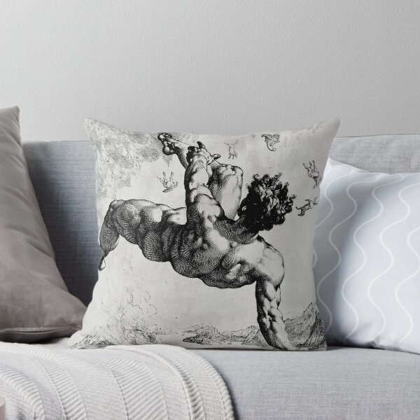Item preview, The fall of man from heaven Phaethon Mythology Grungy gravure Goth art designed and sold by Reign Of Darkness.