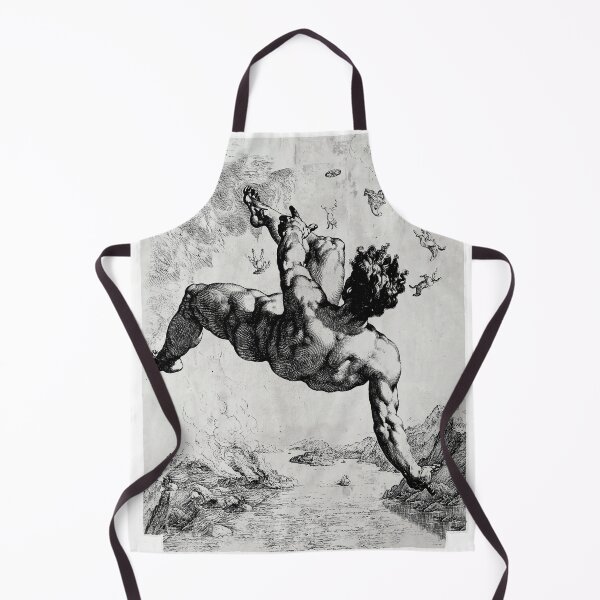 Item preview, The fall of man from heaven Phaethon Mythology Grungy gravure Goth art designed and sold by Reign Of Darkness.