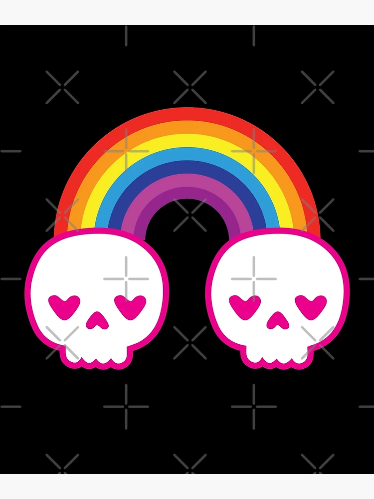 Gothic Pride LGBTQ Rainbow Skull Leggings Size - Depop