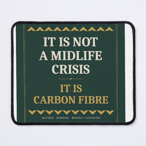 Item preview, It's Carbon Fibre not a midlife crisis designed and sold by RunnHype.
