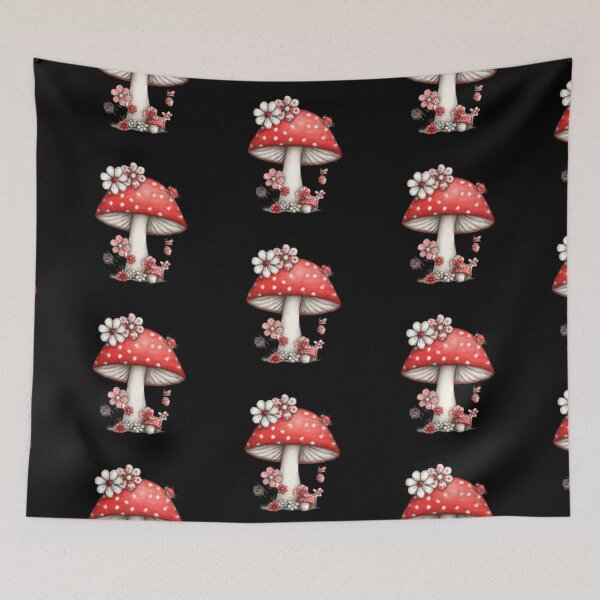 Item preview, Whimsical Red Mushroom designed and sold by vanndhi.