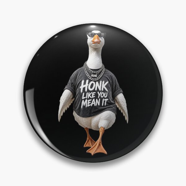 Item preview, Honk Like You Mean It Funny Goose designed and sold by LinaDesign Store.