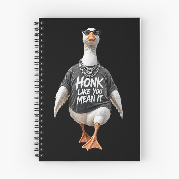 Item preview, Honk Like You Mean It Funny Goose designed and sold by LinaDesign Store.
