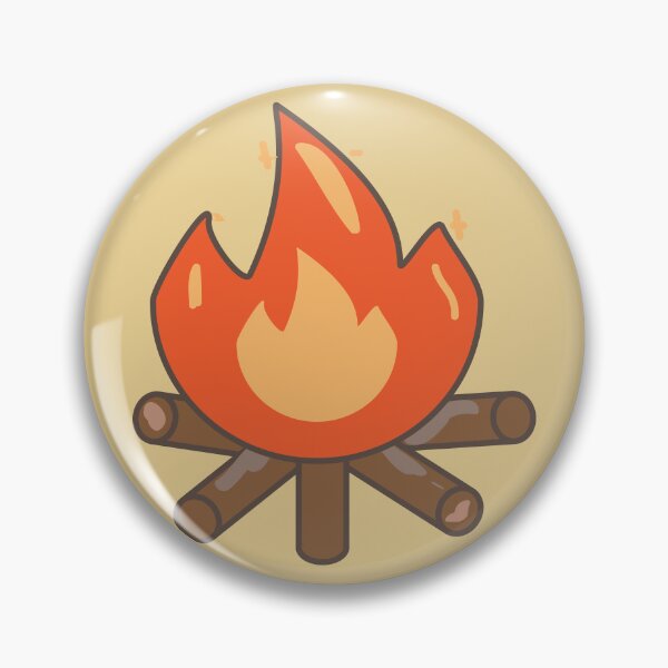 Item preview, Fire flame campfire designed and sold by fluffyfamcraft.