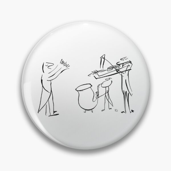 Item preview, Musical Trio Concert – Mid-Century Expressionist Line Art designed and sold by RedHook-Art.