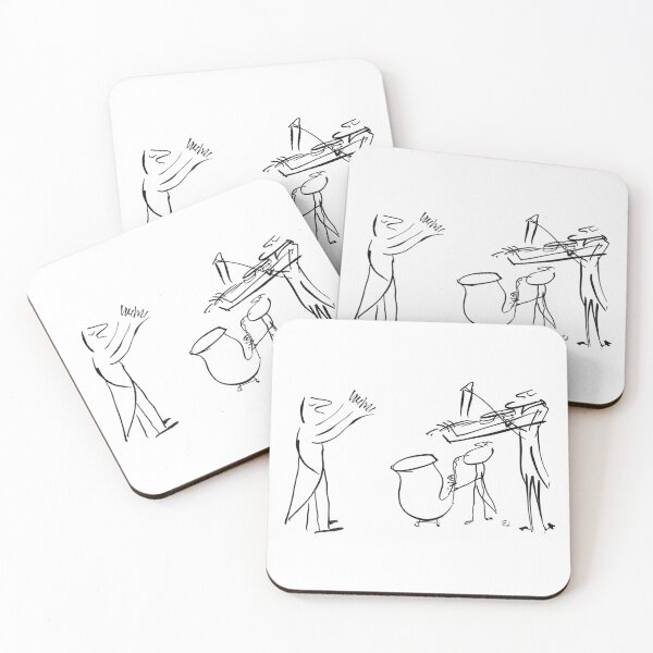 Item preview, Musical Trio Concert – Mid-Century Expressionist Line Art designed and sold by RedHook-Art.