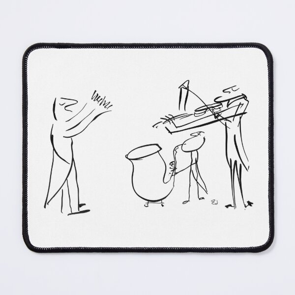 Item preview, Musical Trio Concert – Mid-Century Expressionist Line Art designed and sold by RedHook-Art.