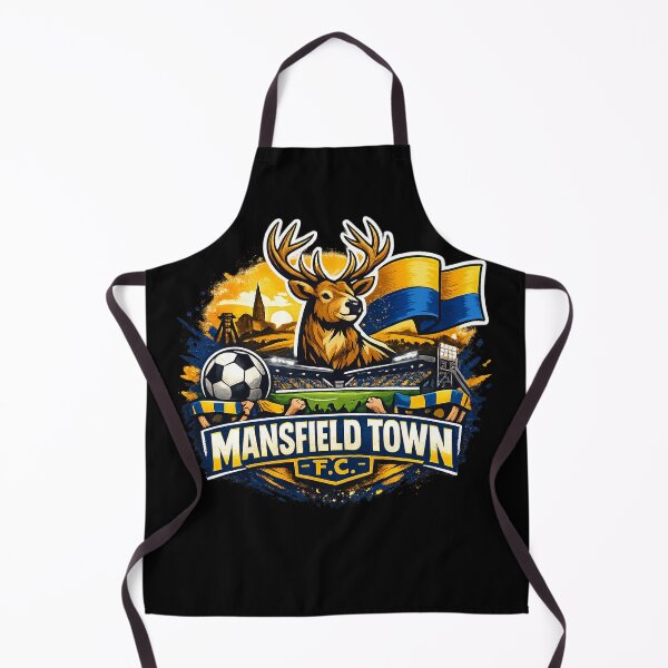 Item preview, Mansfield Town FC Stags Football Fan T-Shirt | Retro Deer Supporter Design | Yellow & Blue Match Day Apparel designed and sold by GarnerSupplyCo.