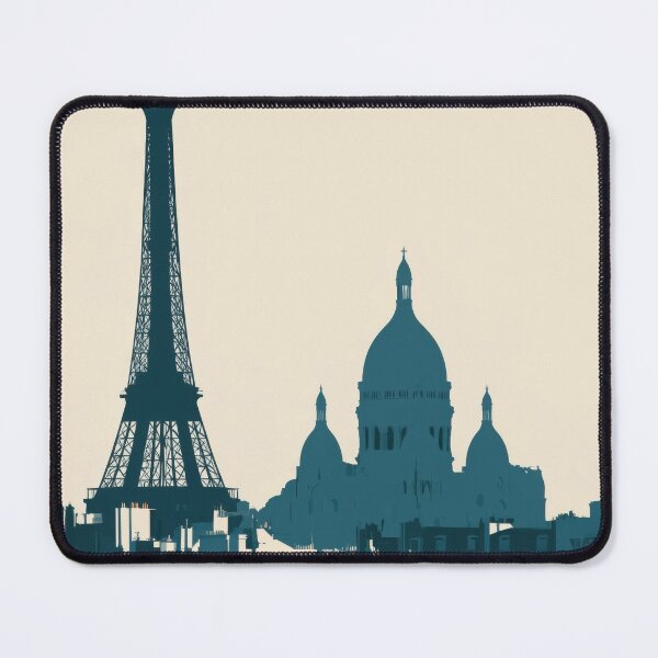 Item preview, France Paris Skyline, Vintage Eiffel Tower Wall Art designed and sold by MarkedArtPrints.
