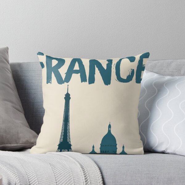 Item preview, France Paris Skyline, Vintage Eiffel Tower Wall Art designed and sold by MarkedArtPrints.