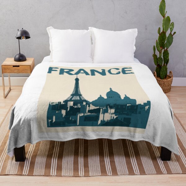 Item preview, France Paris Skyline, Vintage Eiffel Tower Wall Art designed and sold by MarkedArtPrints.