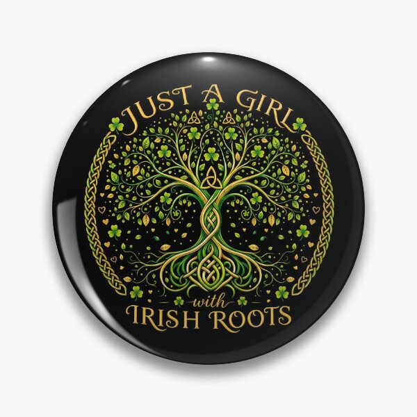 Item preview, Just A Girl with Irish Roots Celtic Tree of Life Heritage designed and sold by hemagamo.