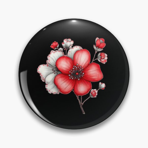 Item preview, Elegant Red and White Flower Bouquet designed and sold by vanndhi.