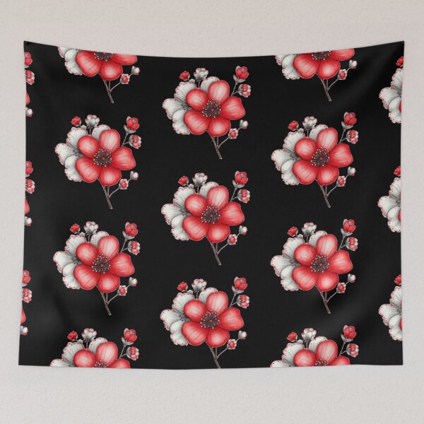 Item preview, Elegant Red and White Flower Bouquet designed and sold by vanndhi.