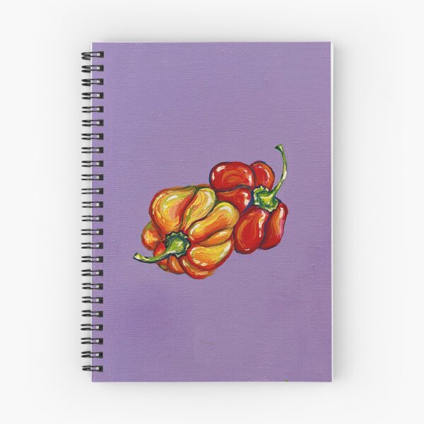 Item preview, Jamaican Scotch Bonnet Peppers Painting on Canvas with Acrylics designed and sold by RainyForecast.