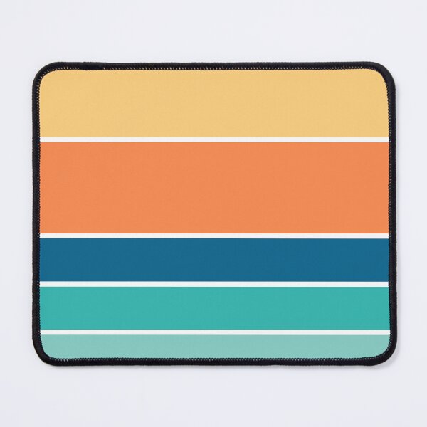 Item preview, Retro Beach Colors Beachy Boho Vibes Sunset Ocean Stripes 1/4 designed and sold by Beachy.