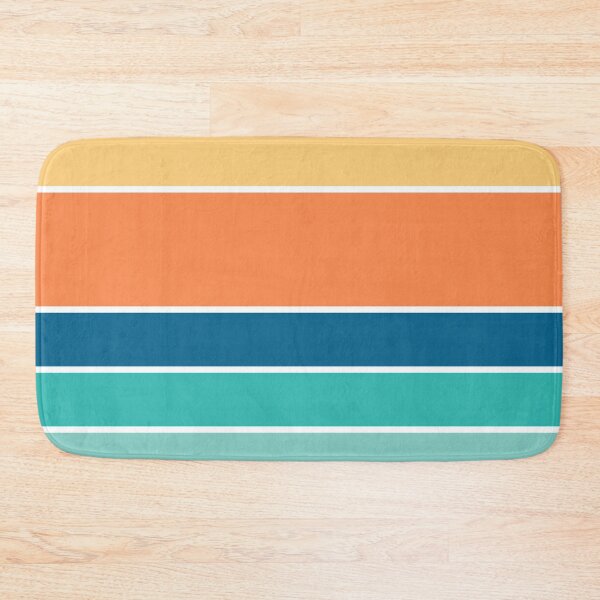 Item preview, Retro Beach Colors Beachy Boho Vibes Sunset Ocean Stripes 1/4 designed and sold by Beachy.
