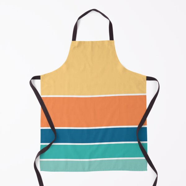 Item preview, Retro Beach Colors Beachy Boho Vibes Sunset Ocean Stripes 1/4 designed and sold by Beachy.