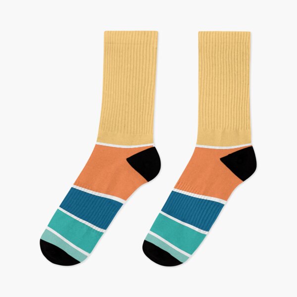 Item preview, Retro Beach Colors Beachy Boho Vibes Sunset Ocean Stripes 1/4 designed and sold by Beachy.