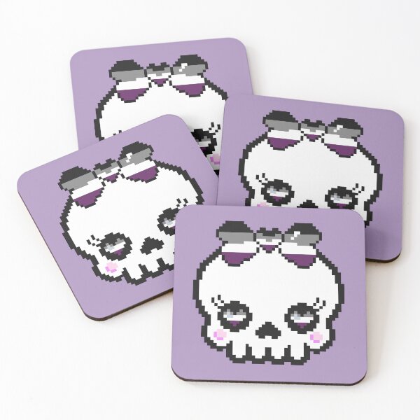 Item preview, Pixel Heart Skull (Ace) designed and sold by Wyrd Witchy Ways.