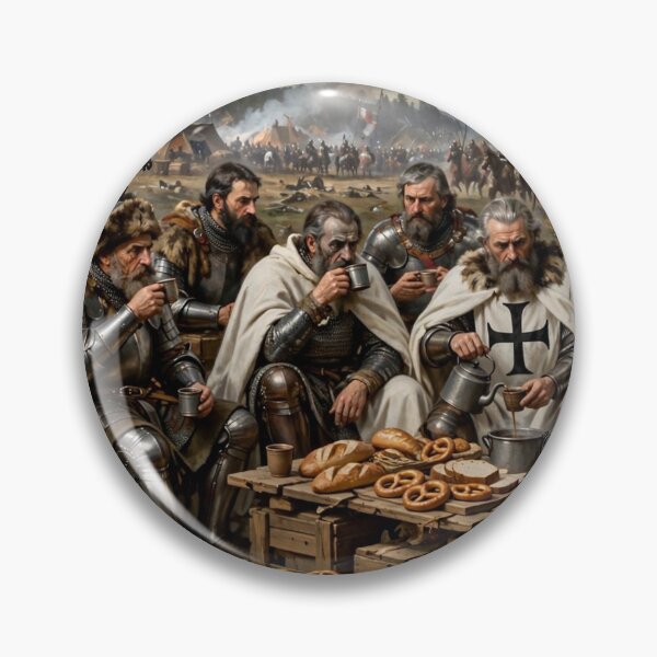 Item preview,  Grunwald Coffee Break - Funny Parody of Jan Matejko Battle of Grunwald 1410   designed and sold by Surviving Monday Club.