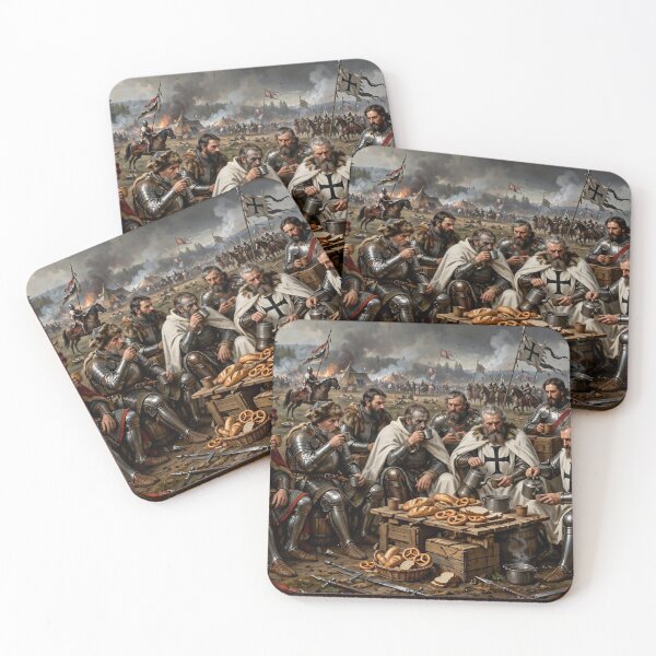 Item preview,  Grunwald Coffee Break - Funny Parody of Jan Matejko Battle of Grunwald 1410   designed and sold by Surviving Monday Club.