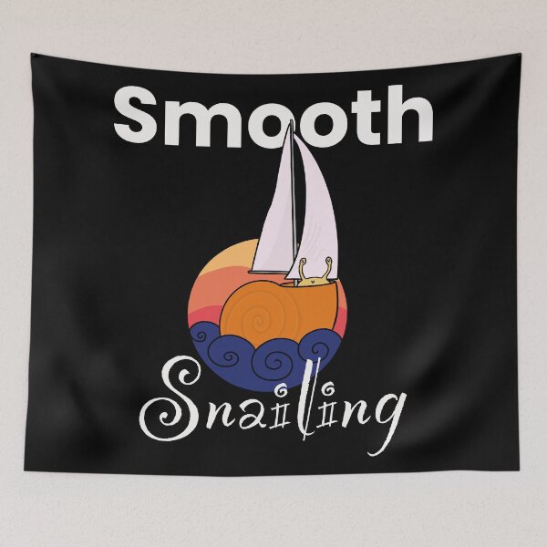 Item preview, Smooth Snailing Snail Sailboat designed and sold by StillMarinating.