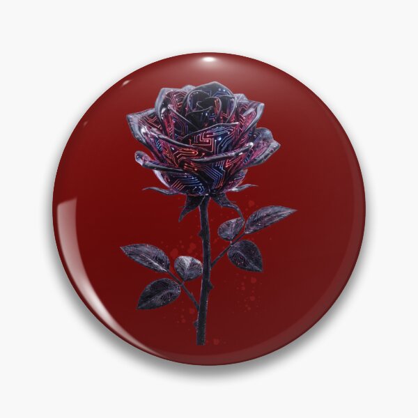 Item preview, Obsidian Signal Rose: Gothic Noir & Cyberpunk Edition designed and sold by EnigmaticGoth.
