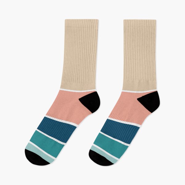 Item preview, Retro Beach Colors Beachy Boho Vibes Sunset Ocean Stripes 3/4 designed and sold by Beachy.