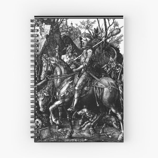 Item preview, The Knight, Death and The Devil by Albrecht Durer Grungy Occult Goth designed and sold by Reign Of Darkness.