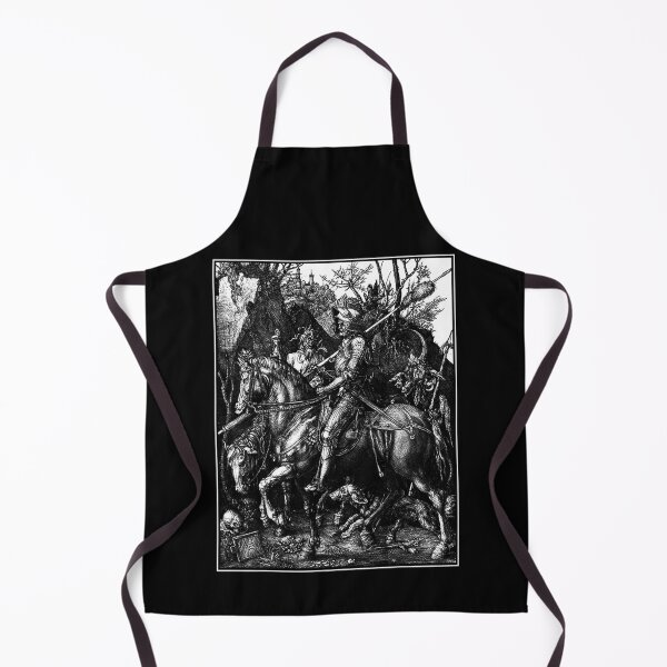 Item preview, The Knight, Death and The Devil by Albrecht Durer Grungy Occult Goth designed and sold by Reign Of Darkness.