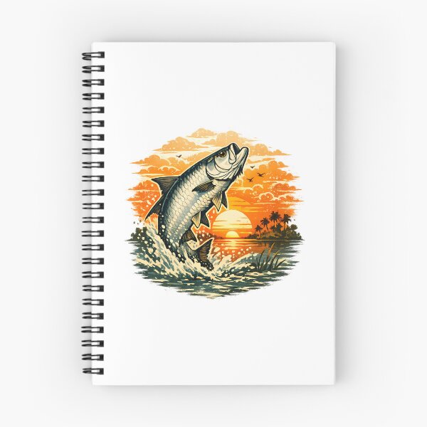 Item preview, Silver shad leaping at sunset designed and sold by Daily Quirk.