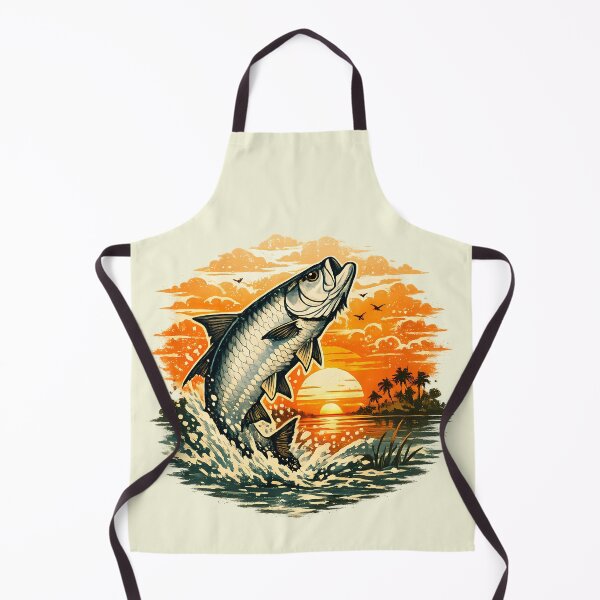 Item preview, Silver shad leaping at sunset designed and sold by Daily Quirk.