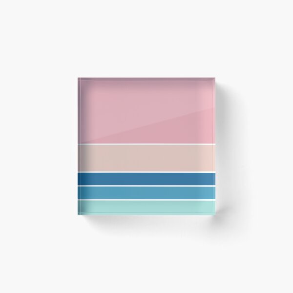Item preview, Retro Beach Colors Beachy Boho Vibes Sunset Ocean Stripes 4/4 designed and sold by Beachy.
