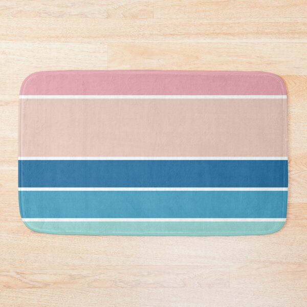Item preview, Retro Beach Colors Beachy Boho Vibes Sunset Ocean Stripes 4/4 designed and sold by Beachy.