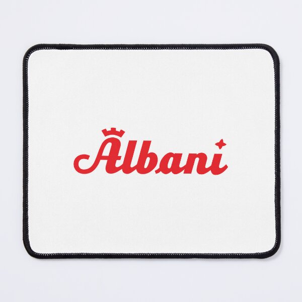 Item preview, Albani Cursive Red Script with Crown Logo designed and sold by tehpucuk67.