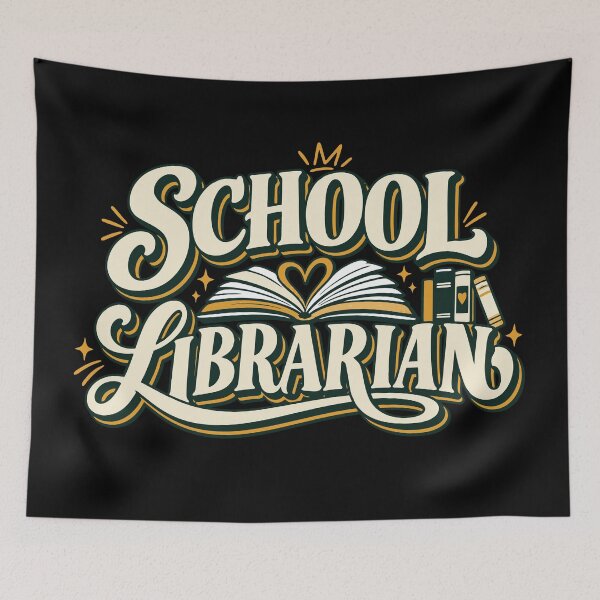 Item preview, School Librarian | Retro Library Book Lover Design designed and sold by Sunday.Supply.