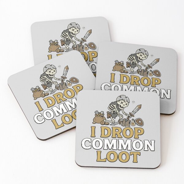 Item preview, I Drop Common Loot - Funny RPG Skeleton Gamer designed and sold by TobinHood.