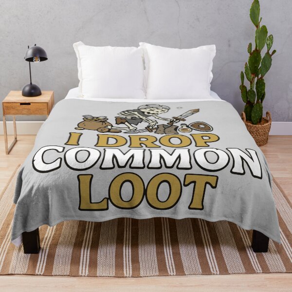 Item preview, I Drop Common Loot - Funny RPG Skeleton Gamer designed and sold by TobinHood.