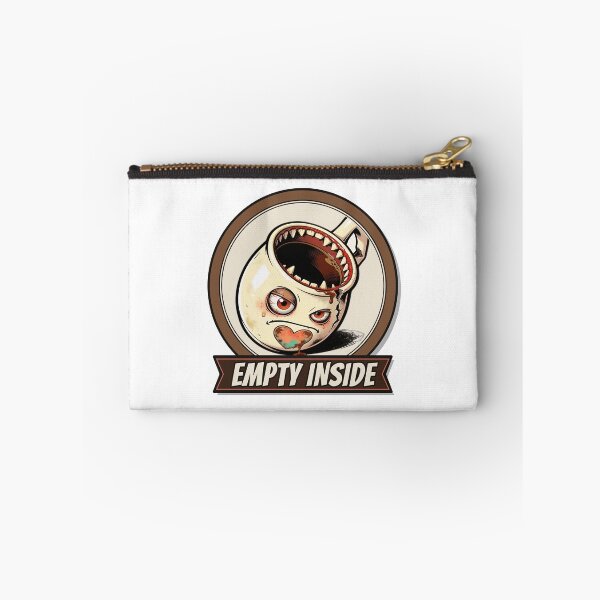 Item preview, Empty Inside Grumpy Cracked Coffee Mug Cartoon designed and sold by schnurrzz.