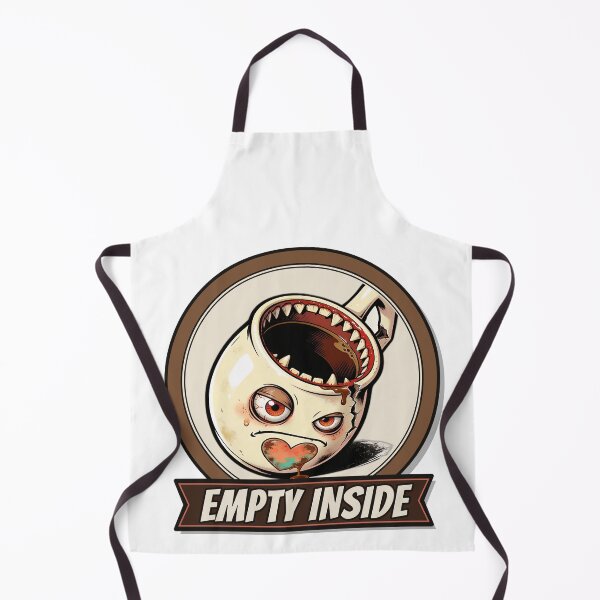 Item preview, Empty Inside Grumpy Cracked Coffee Mug Cartoon designed and sold by schnurrzz.